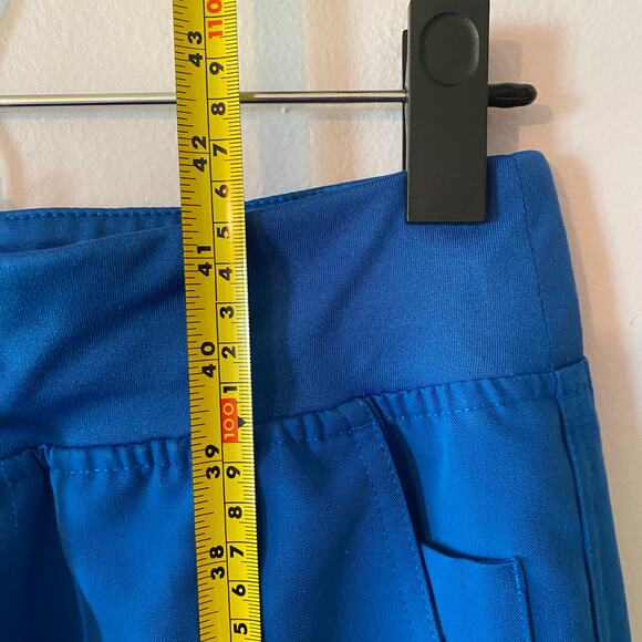 FIGS Women's size Small Tall Royal Blue Yola Skinny High Waisted Scrub Pants - Picture 9 of 10